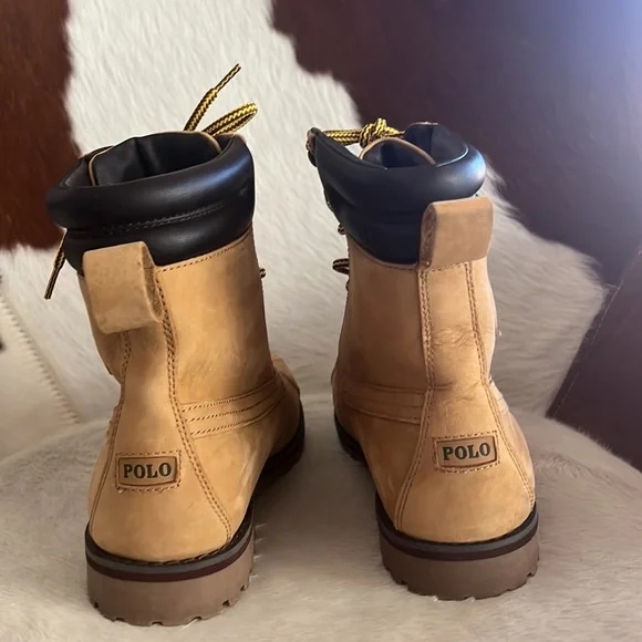 Ralph Lauren Polo Whitwood duck suede hiking boots size 8.5 D, style Whitwood - Picture 9 of 15